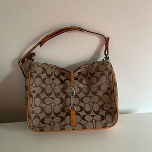 Tan coach bag